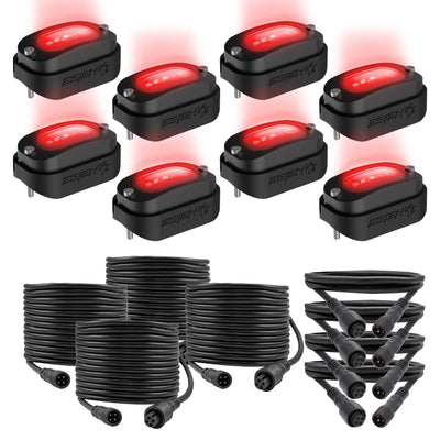 HE-CHASE-K8 Chasing Wide Angle Rock Light Kit - 8 Pack
