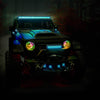 JP-901RGBKT 9" Premium Chasing LED Headlights - Fits select Jeeps®